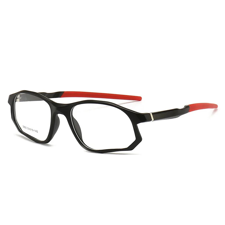 Yimaruili Unisex Full Rim Square Tr 90 Aluminum Sport Eyeglasses 5853