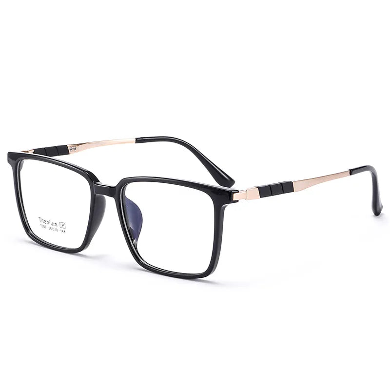 Xbora Unisex Full Rim Square Tr 90 Titanium Eyeglasses 7007
