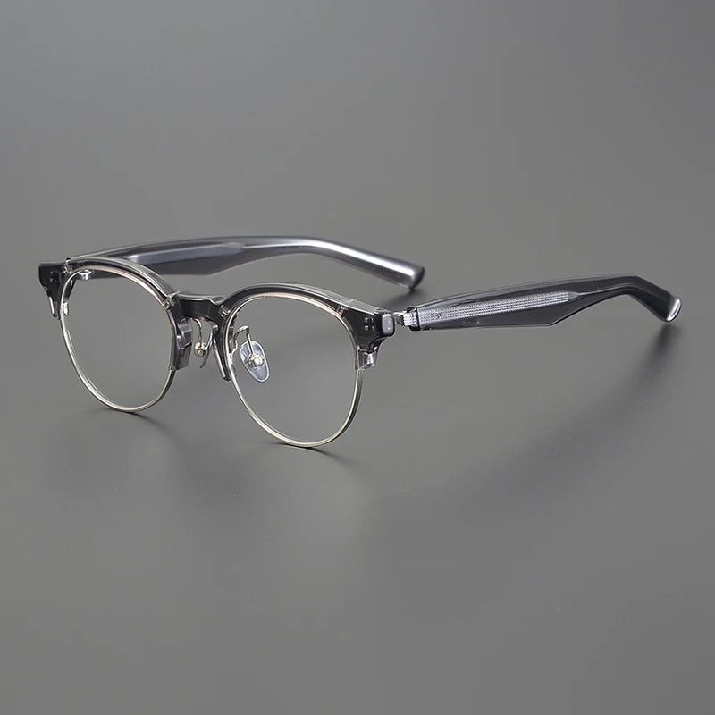 Nobler Unisex Full Rim Square Acetate Titanium Eyeglasses M092 Full Rim Nobler
