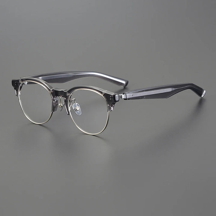 Nobler Unisex Full Rim Square Acetate Titanium Eyeglasses M092 Full Rim Nobler