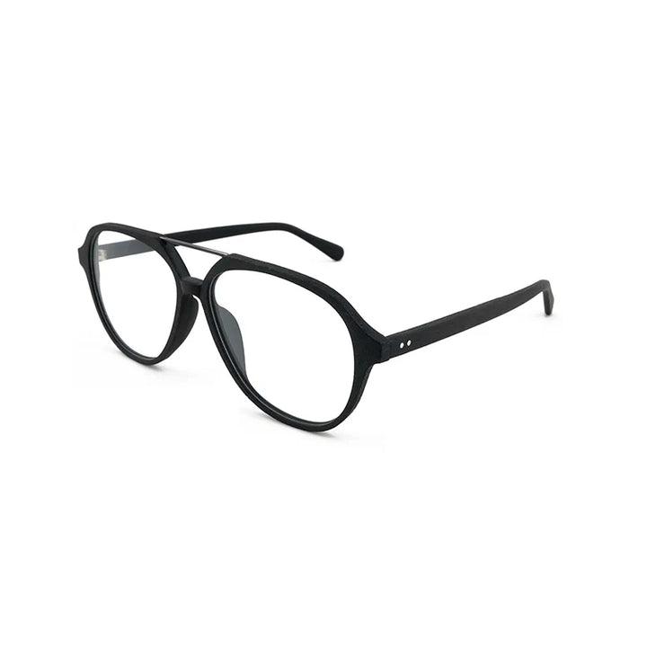 Hdcrafter Unisex Full Rim Oval Double Bridge Acetate Eveglasses 946032