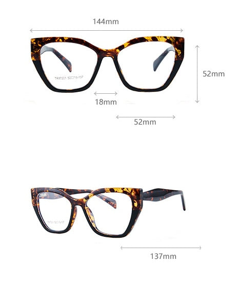 CCspace Unisex Full Rim Square Acetate Eyeglasses 56455 Full Rim CCspace