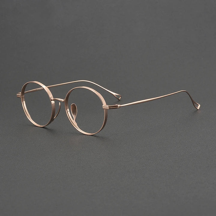 Muzz Unisex Full Rim Round Titanium Eyeglasses 73003