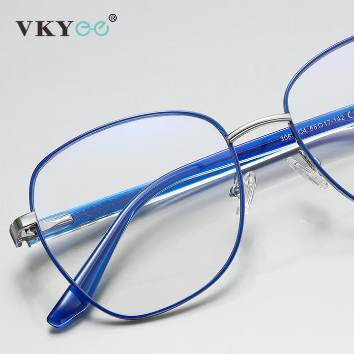 Vicky Unisex Full Rim Large Butterfly Stainless Steel Reading Glasses 3063 Reading Glasses Vicky