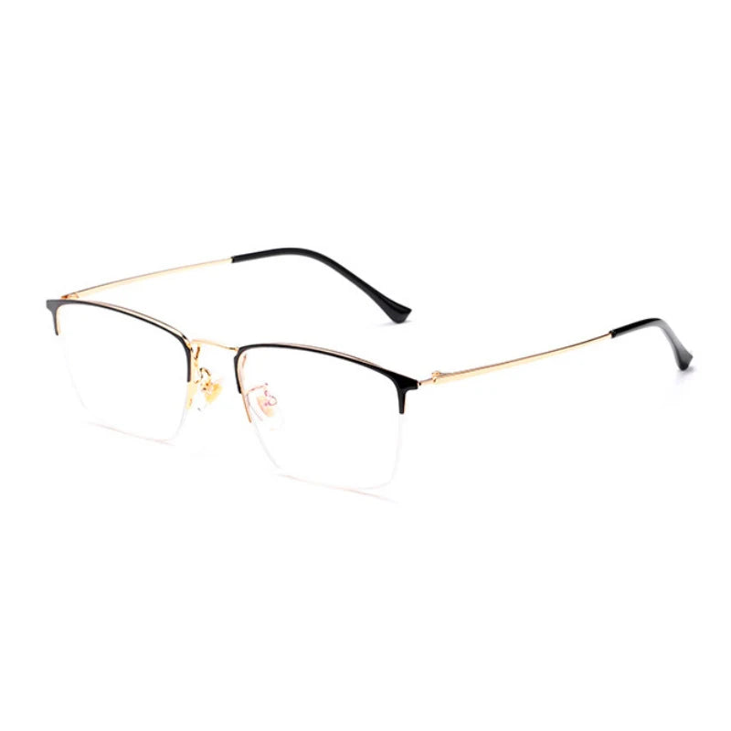 Hotochki Women's Semi Rim Square Titanium Eyeglasses 80174