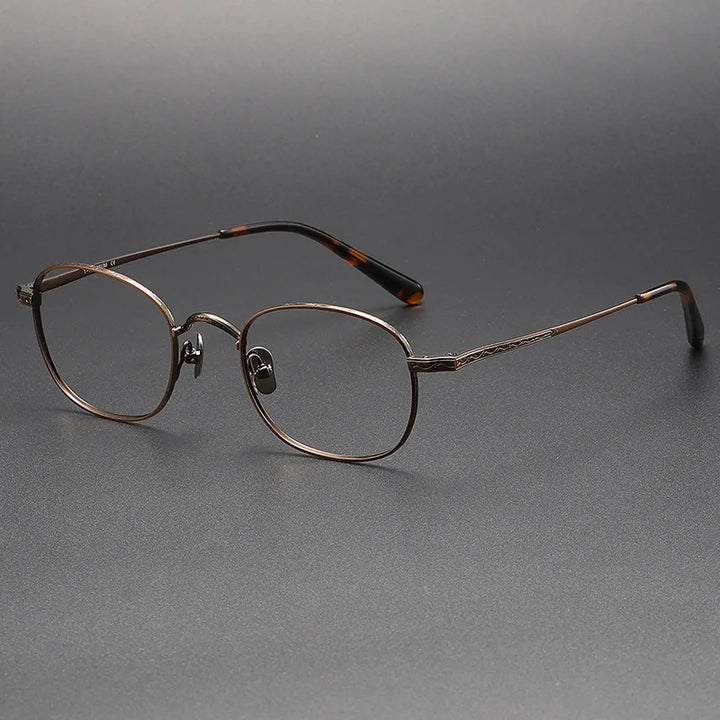 Black Mask Women's Full Rim Oval Square Titanium Eyeglasses 959125