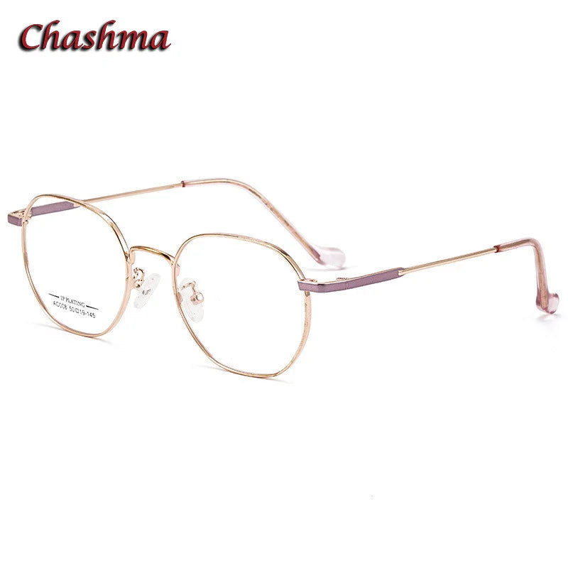 Chashma Ochki Women's Full Rim Polygon Oval Steel Eyeglasses 92008