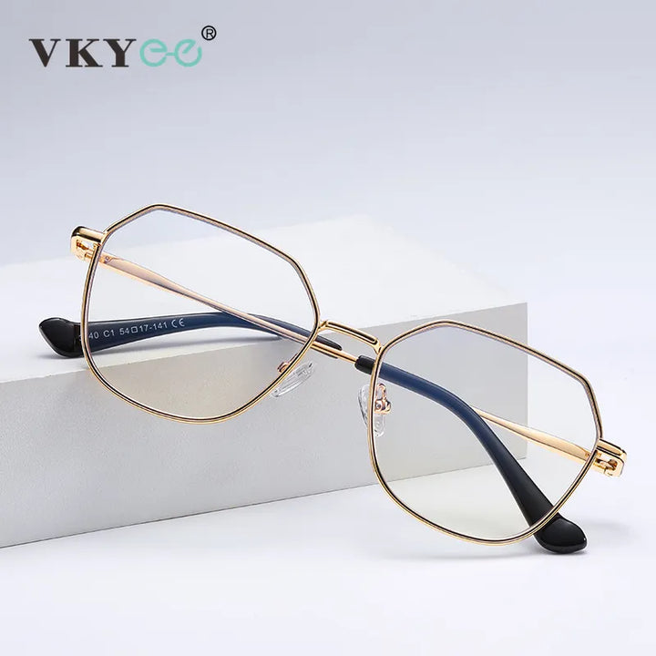 Vicky Women's Full Rim Polygon Alloy Reading Glasses 3040 Reading Glasses Vicky