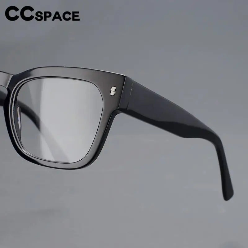 CCSpace Unisex Full Rim Square Cat Eye Acetate Eyeglasses 57232 Full Rim CCspace   