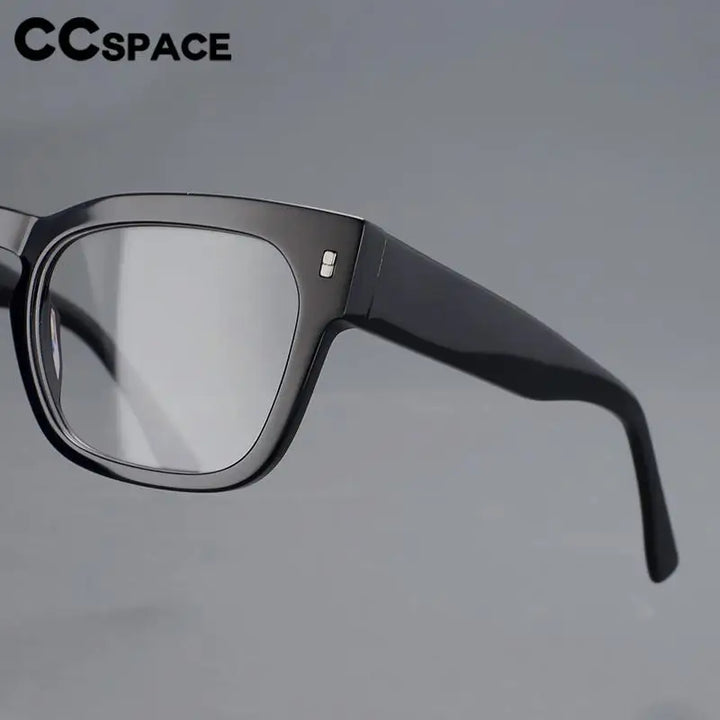 CCspace Unisex Full Rim Square Cat Eye Acetate Eyeglasses 57232 Full Rim CCspace