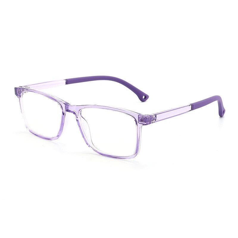 KatKani Children's Unisex Full Rim Square Tr 90 Eyeglasses F8500 Full Rim KatKani Eyeglasses   