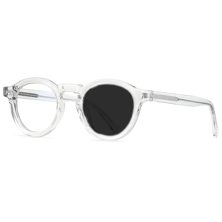 Kocolior Unisex Full Rim Small Round Acetate Eyeglasses Xk2090 Full Rim Kocolior Photochromic T