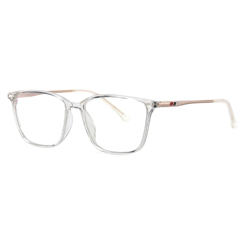 Brightzone Unisex Full Rim Square Tr 90 Titanium Eyeglasses 55142