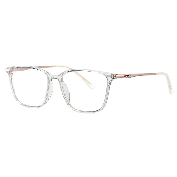 Brightzone Unisex Full Rim Square Tr 90 Titanium Eyeglasses 55142