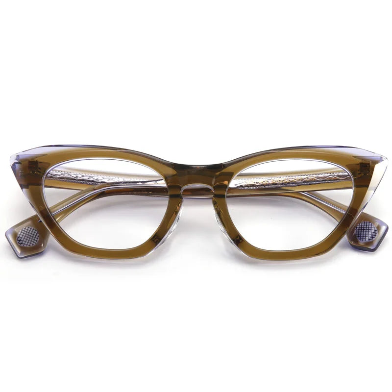 Muzz Women's Full Rim Cat Eye Acetate Eyeglasses 73rx Full Rim Muzz C3