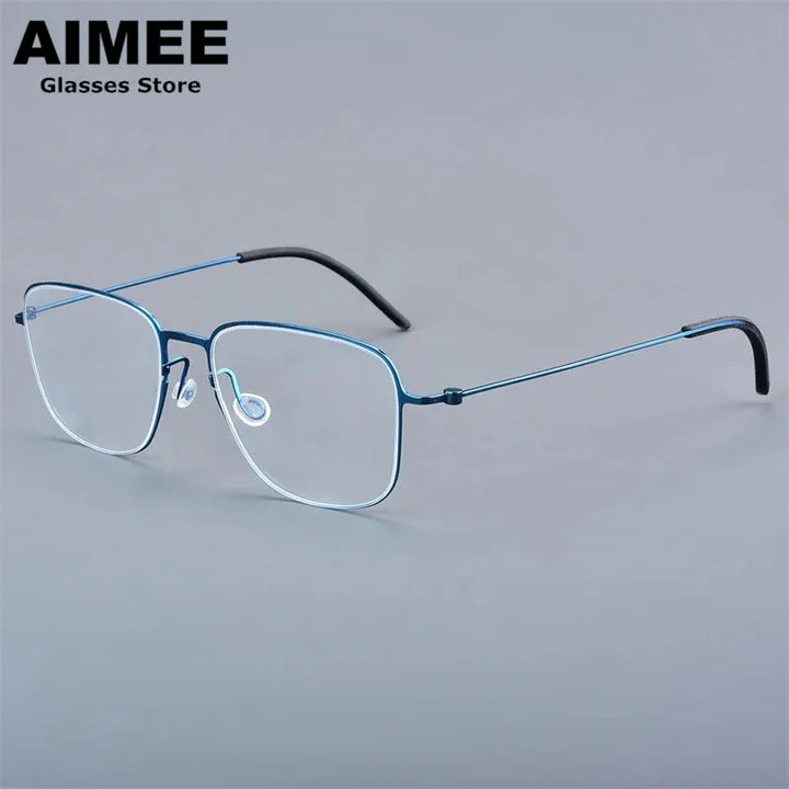 Aimee Women's Full Rim Polygon Screwless Titanium Eyeglasses 550611