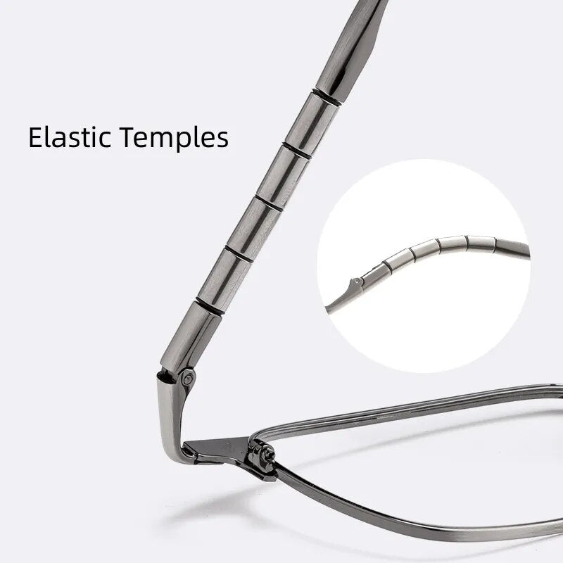 Hdcrafter Unisex Full Rim Square Titanium Eyeglasses 9009t Full Rim Hdcrafter Eyeglasses