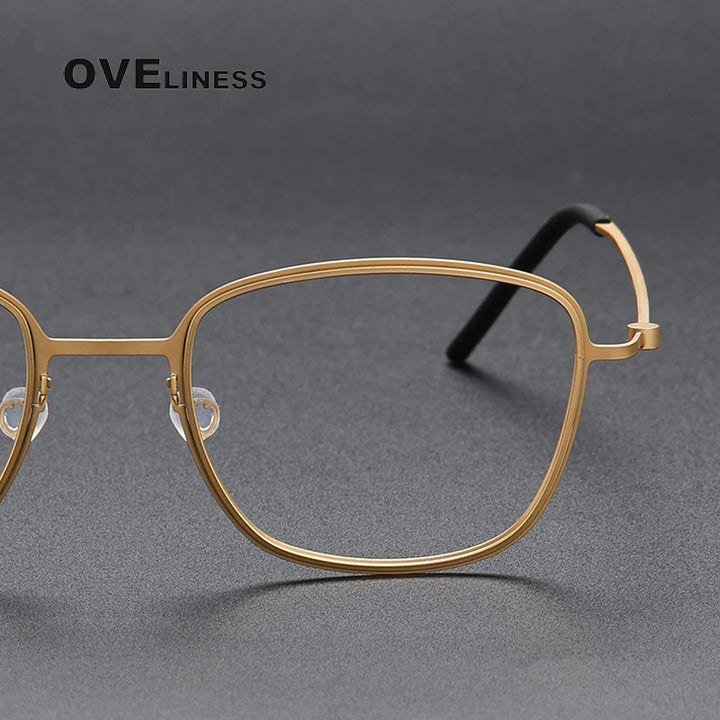 Oveliness Unisex Full RIm Square Screwless Titanium Eyeglasses 5530 Full Rim Oveliness