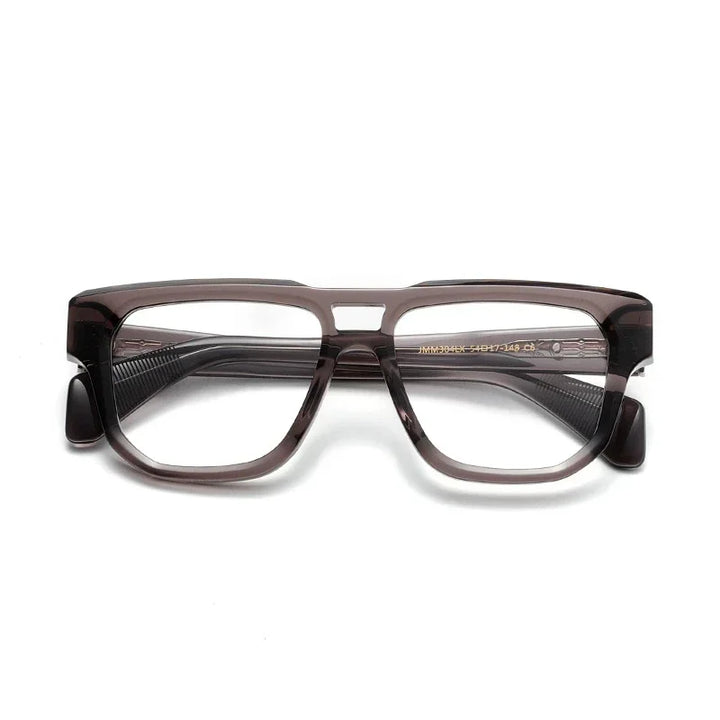 Muzz Unisex Full Rim Square Brow Line Thick Acetate Eyeglasses 416304