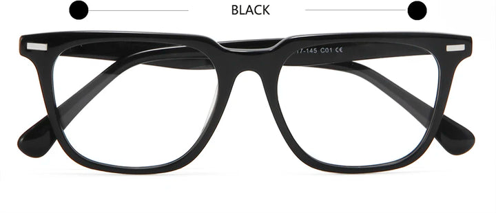 Esnbie Unisex Full Rim Square Acetate Eyeglasses 21201