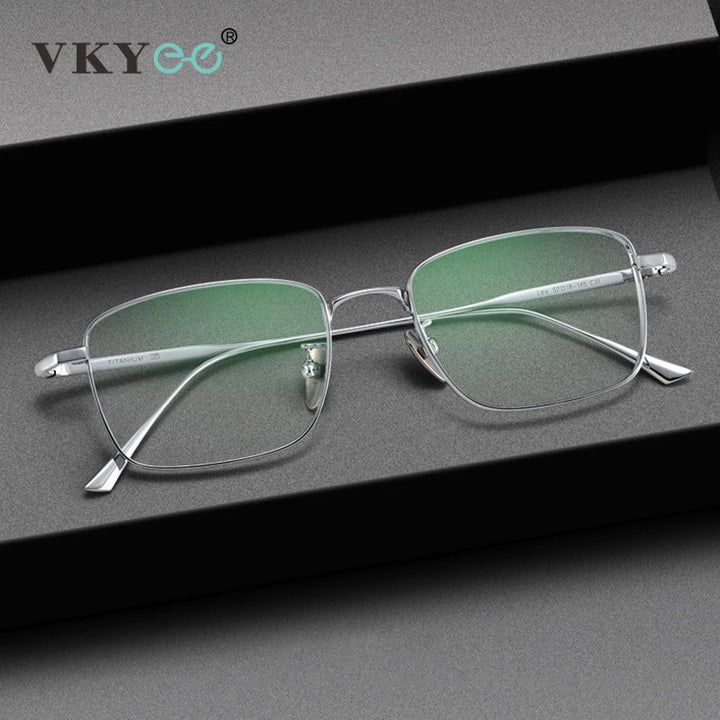 Vicky Women's Semi Rim Square Titanium Reading Glasses 441908 Reading Glasses Vicky