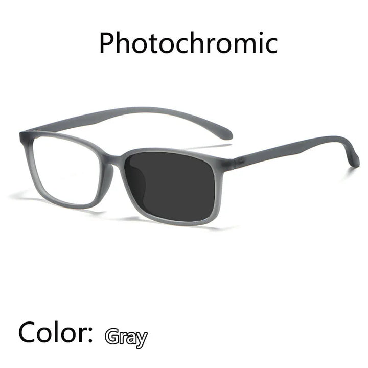 Kocolior Unisex Full Rim Square Tr 90 Hyperopic Reading Glasses 98007 Reading Glasses Kocolior
