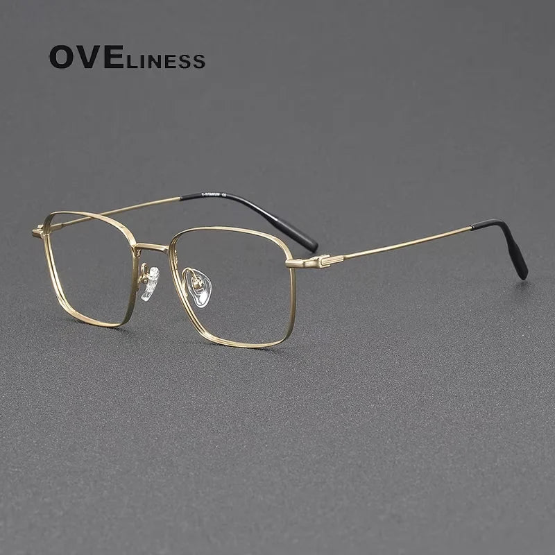 Oveliness Unisex Full Rim Square Titanium Eyeglasses 81026