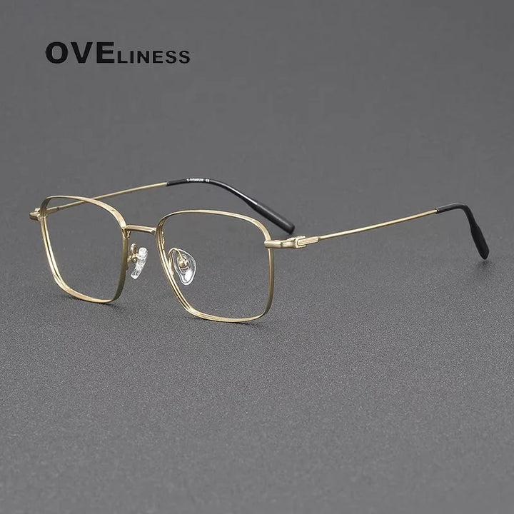 Oveliness Unisex Full Rim Square Titanium Eyeglasses 81026