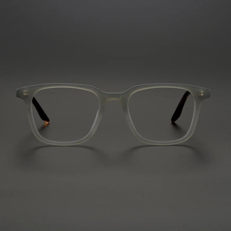 Black Mask Men's Full Rim Square Acetate Eyeglasses 9020 Full Rim Black Mask