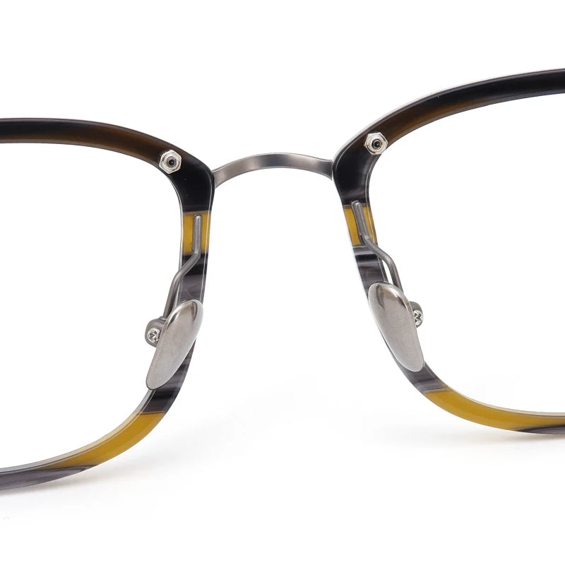 Muzz Unisex Full Rim Square Titanium Eyeglasses 6061 Full Rim Muzz