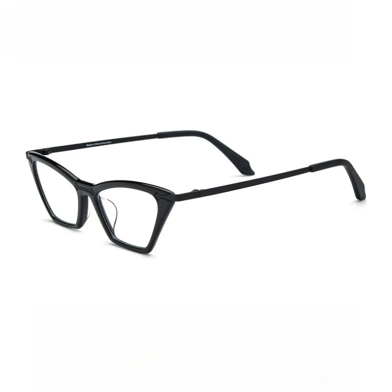 Hewei Unisex Full Rim Square Cat Eye Acetate Eyeglasses 19379 Full Rim Hewei C5 CHINA