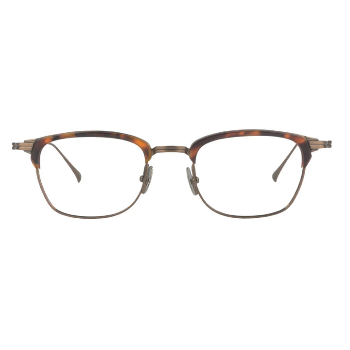 Black Mask Unisex Full Rim Square Acetate Titanium Eyeglasses 194526
