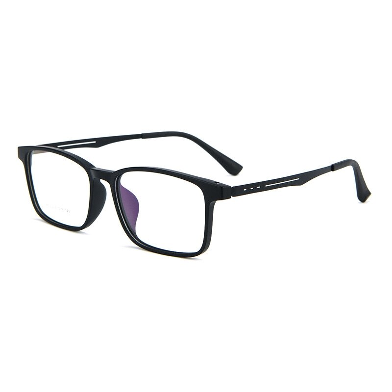 Yimaruili Unisex Full Rim Square Tr 90 Titanium Alloy Eyeglasses A1002 Full Rim Yimaruili Eyeglasses