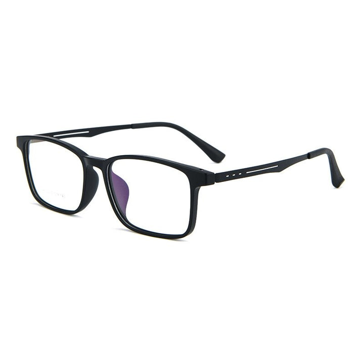 Yimaruili Unisex Full Rim Square Tr 90 Titanium Alloy Eyeglasses A1002 Full Rim Yimaruili Eyeglasses