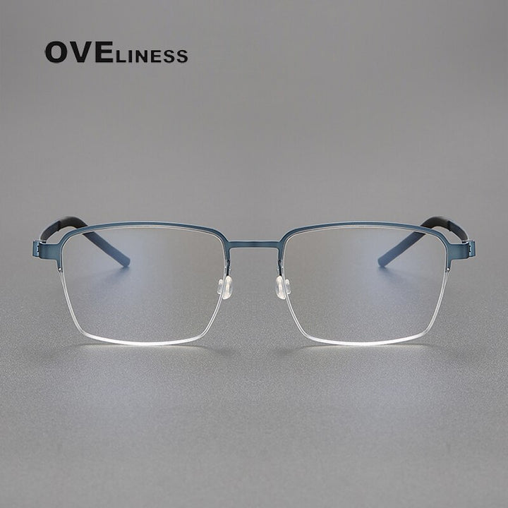 Oveliness Unisex Full Rim Square Titanium Eyeglasses 7426 Full Rim Oveliness