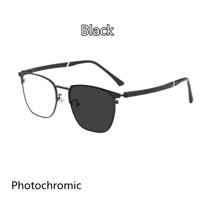 Kocolior Unisex Full Rim Square Titanium Alloy Hyperopic Reading Glasses 6120 Reading Glasses Kocolior