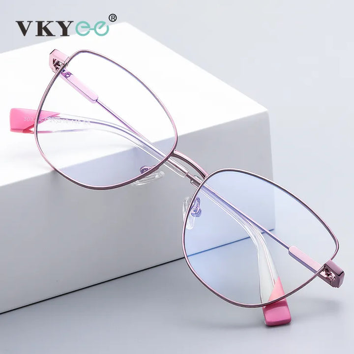 Vicky Women's Full Rim Cat Eye Stainless Steel Reading Glasses 3032 Reading Glasses Vicky   