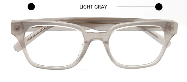 Esnbie Unisex Full Rim Square Thick Acetate Temple Eyeglasses 22095