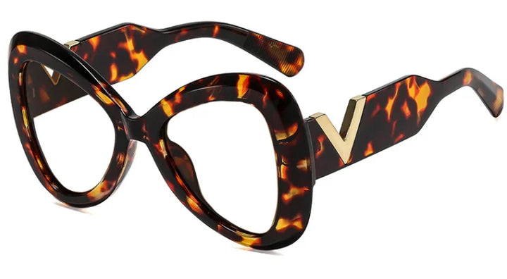 CCspace Women's Full Rim Butterfly Tr 90 Alloy Reading Glasses 802579