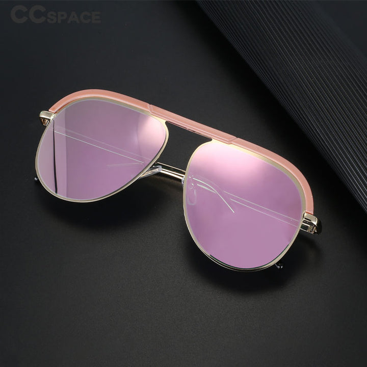CCspace Unisex Full Rim Large Square Alloy UV400 Sunglasses 56363 Sunglasses CCspace Sunglasses