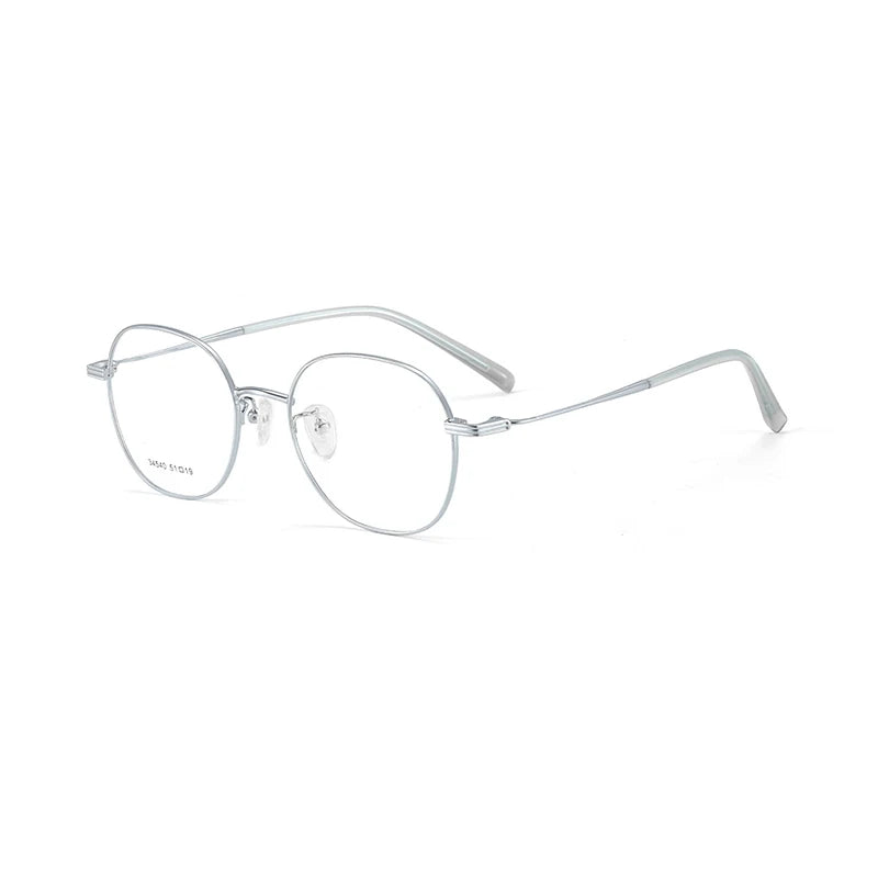 Xbora Unisex Full Rim Round Square Alloy Eyeglasses 34540