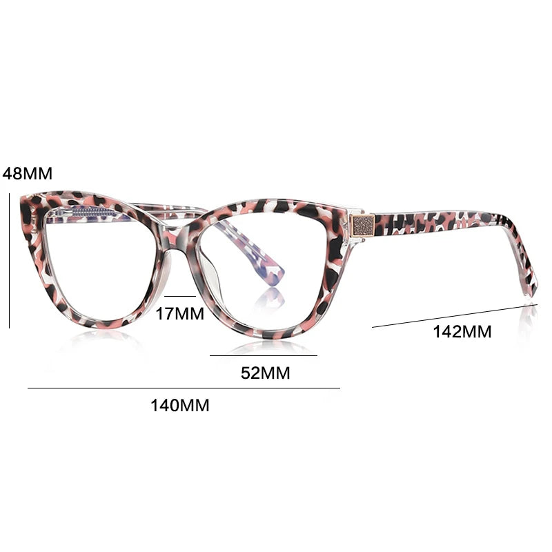 Gatenac Women's Full Rim Cat Eye Tr 90 Titanium Reading Glasses Gx2276