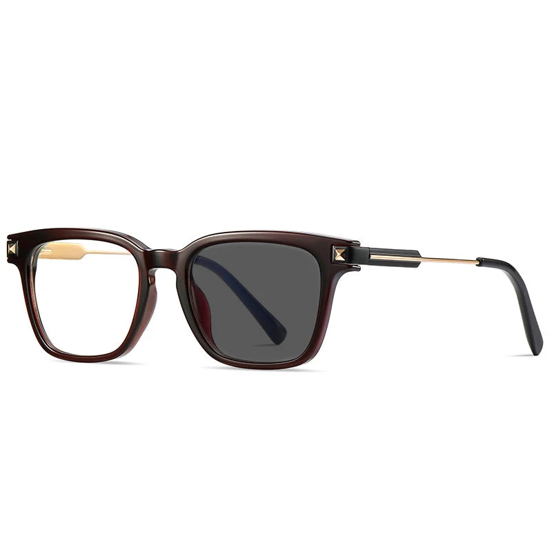 Kocolior Unisex Full Rim Square Tr 90 Alloy Hyperopic Reading Glasses 2068 Reading Glasses Kocolior