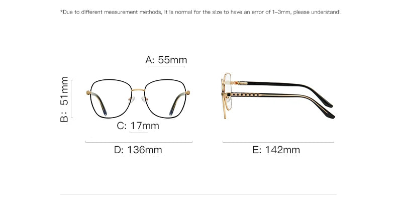 Vicky Unisex Full Rim Large Butterfly Stainless Steel Reading Glasses 3063 Reading Glasses Vicky