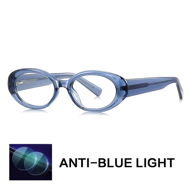 Gatenac Unisex Full Rim Oval Tr 90 Titanium Reading Glasses Gxyj9033