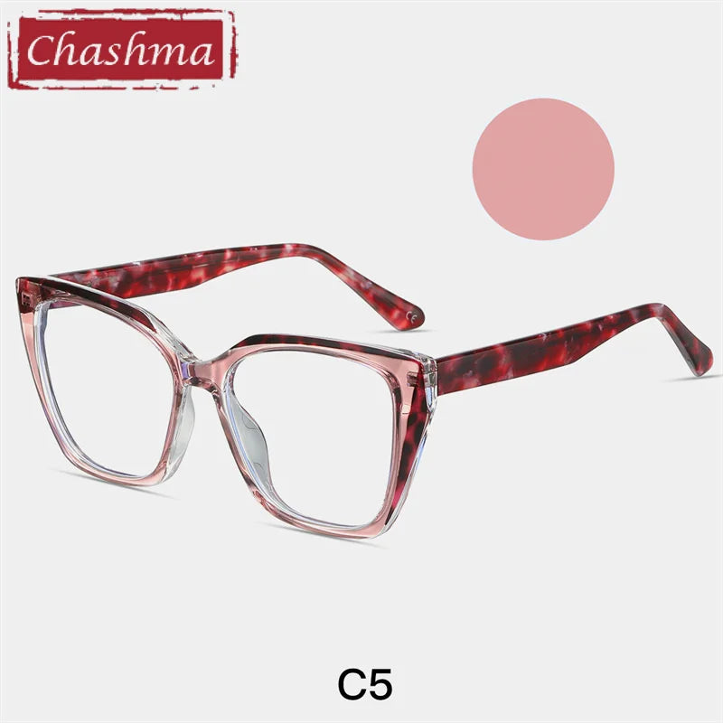 Chashma Women's Full Rim Square Cat Eye Tr 90 Titanium Eyeglasses 87216