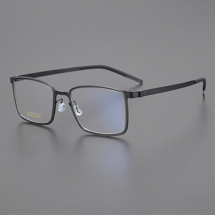 Bclear Unisex Full Rim Square Titanium Eyeglasses My9916 Full Rim Bclear