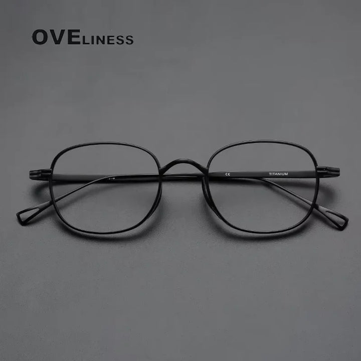 Oveliness Unisex Full Rim Oval Square Thin Titanium Eyeglasses 810518
