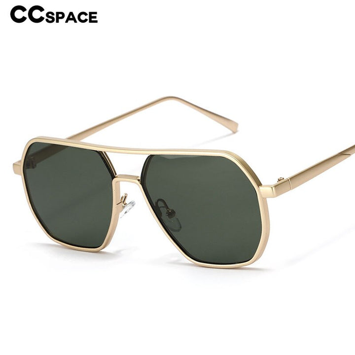 CCspace Unisex Full Rim Polygon Square Tr 90 Alloy 56281 Sunglasses CCspace Sunglasses