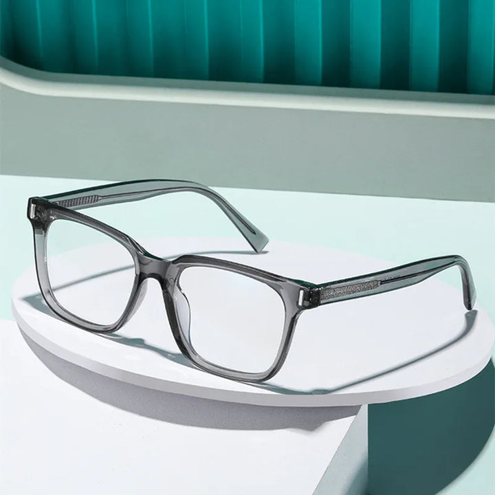 Kocolior Unisex Full Rim Square Acetate Hyperopic Reading Glasses 2091 Reading Glasses Kocolior